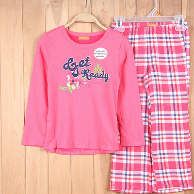 C3401兒童全棉休閑長袖套裝 舒適家居與外貿供應的優質選擇